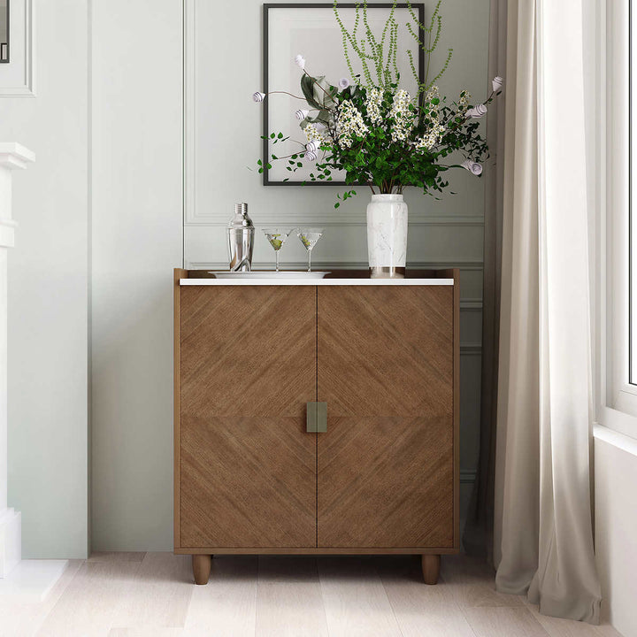 Loxley Rowe - Meuble bar de 81,3 cm (32 po) avec rangement