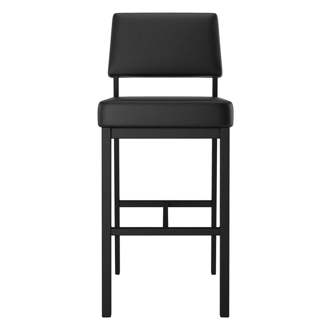Amisco - Tabouret Avery de comptoir avec base noir