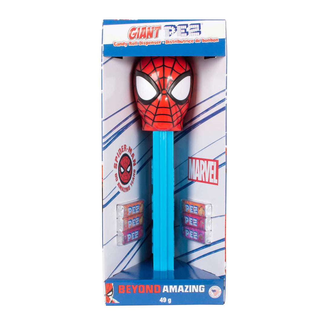 Pez Géant - Distributeur de bonbons Spiderman 49 g