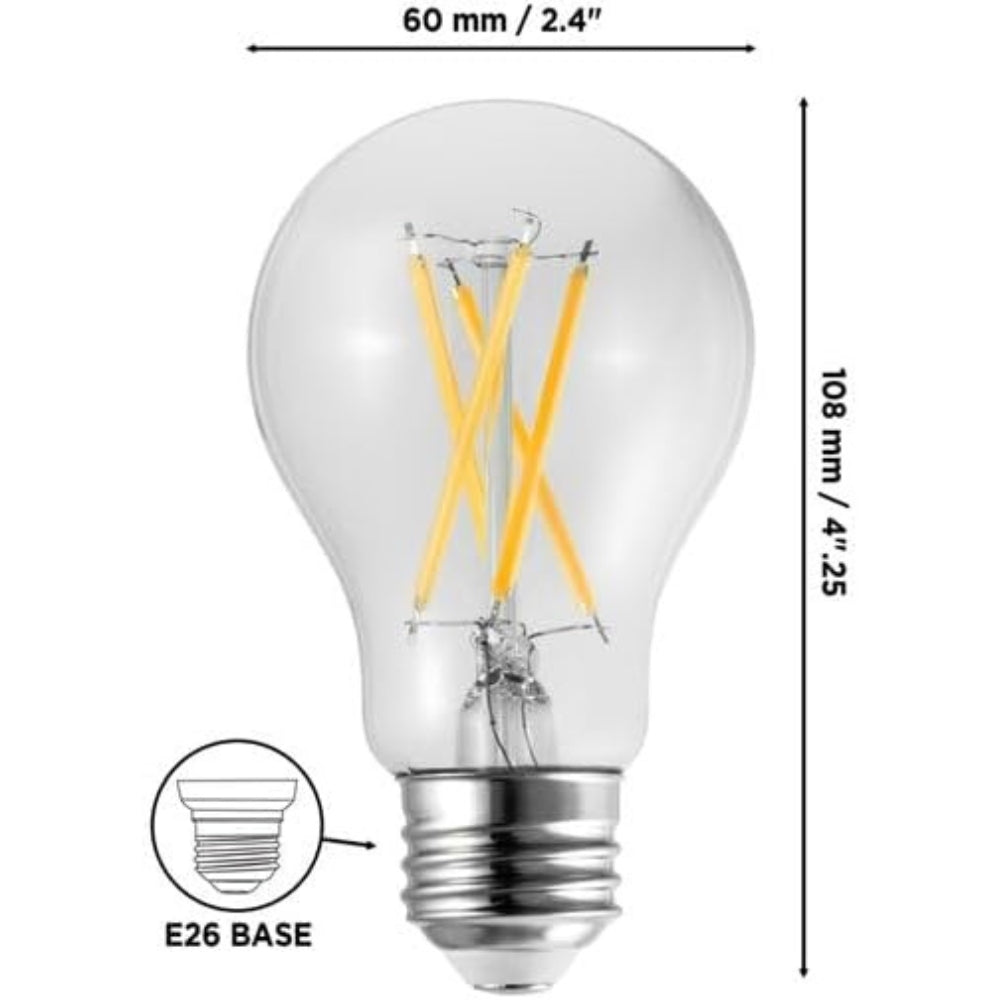 Luminus LED Dimmable A19 Energy Star Light Bulb - 8-Pack
