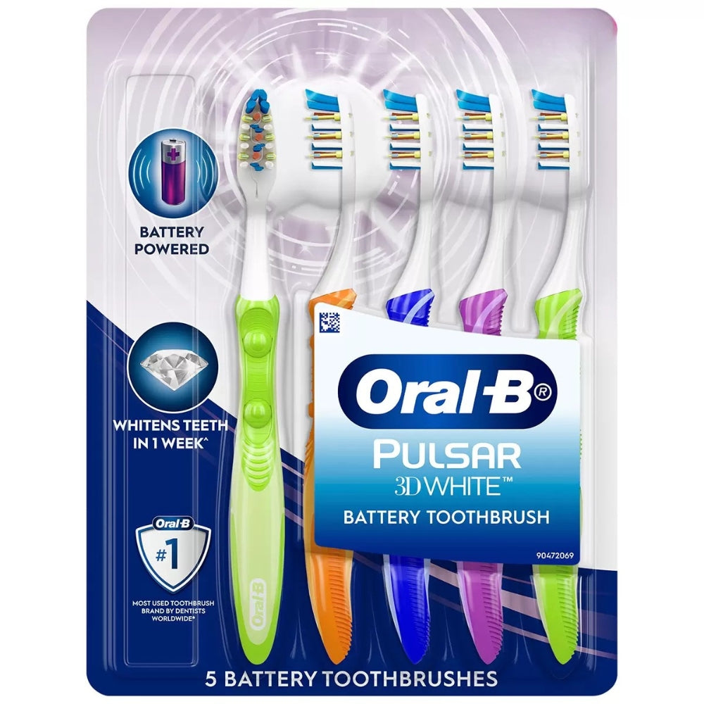 Oral-B Pulsar Battery Toothbrush - 5-Pack