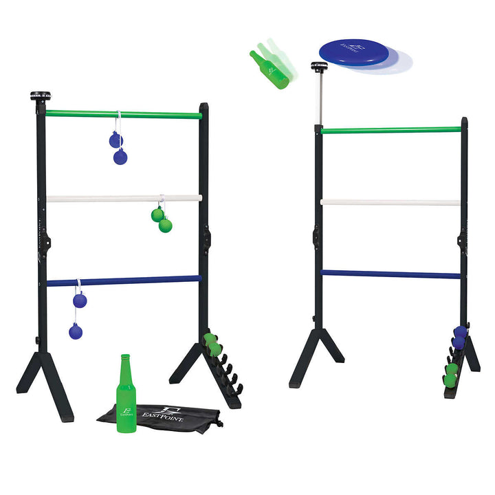 EastPoint 2-in-1 Ladder Ball and Bottle Shooter Set 