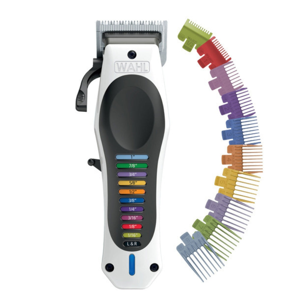 Wahl - Esnemble de coupe de cheveux et barbe Color Pro, avec 12 peignes