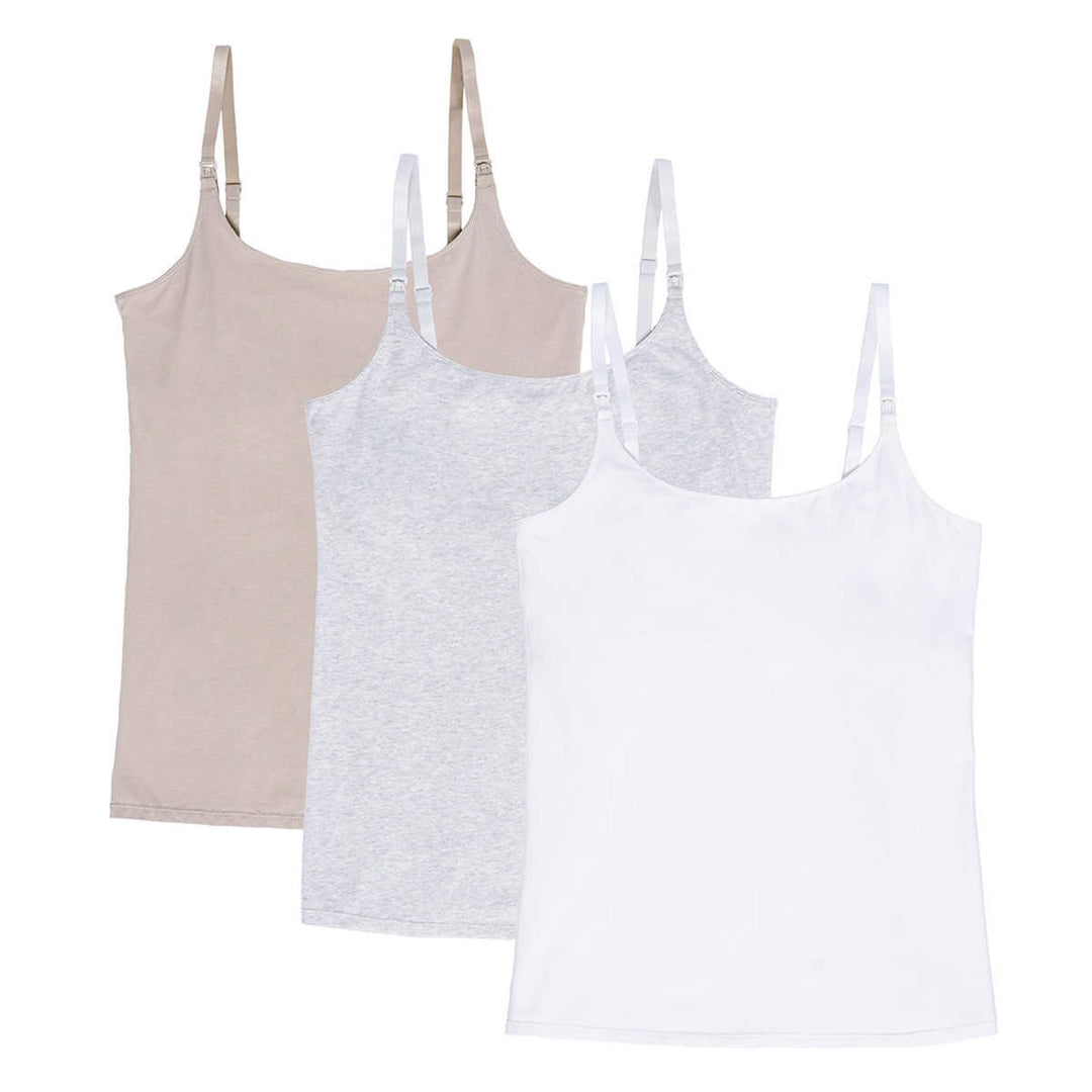 Parasuco - Débardeurs d'allaitement, paquet de 3