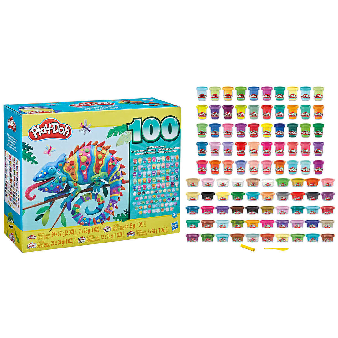 Play-Doh - Ensemble de 100 paquets de pate à modeler
