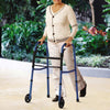 Medline Folding Walker with Wheels