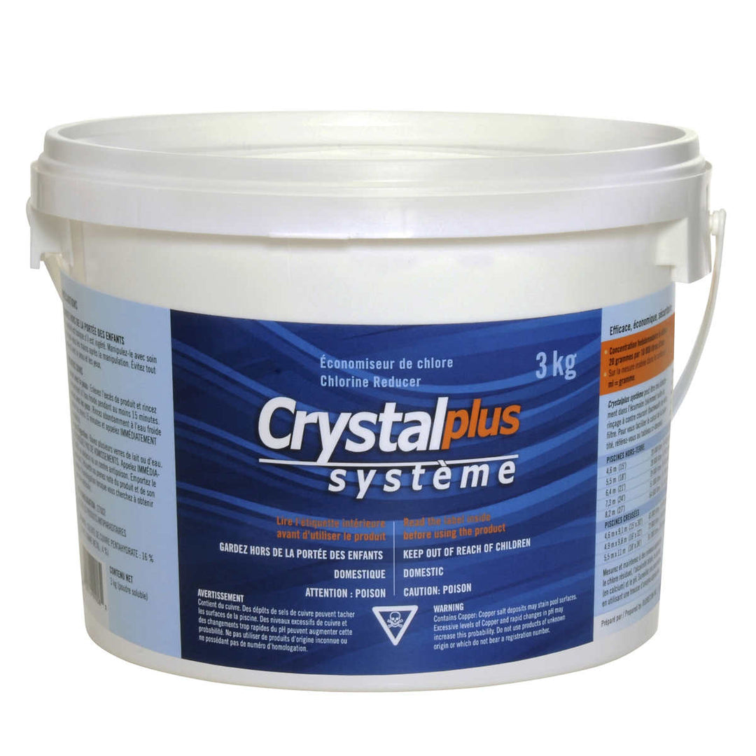 Crystalplus - Réducteur de chlore pour la piscine 3 kg