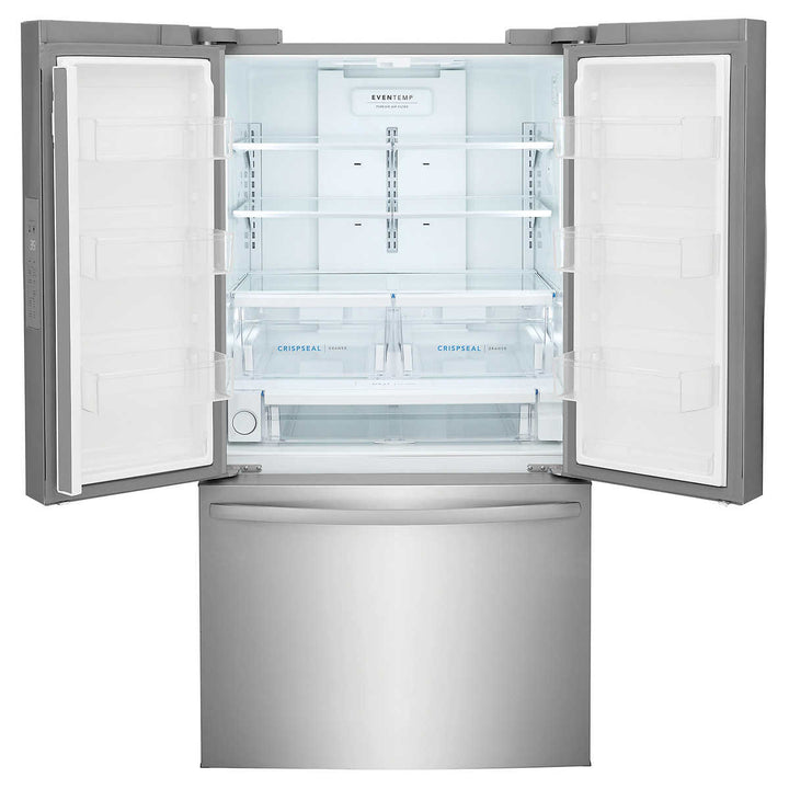 Frigidaire - Réfrigérateur à portes françaises en acier inoxydable à fermeture automatique - 36 po. 28,8 pi³
