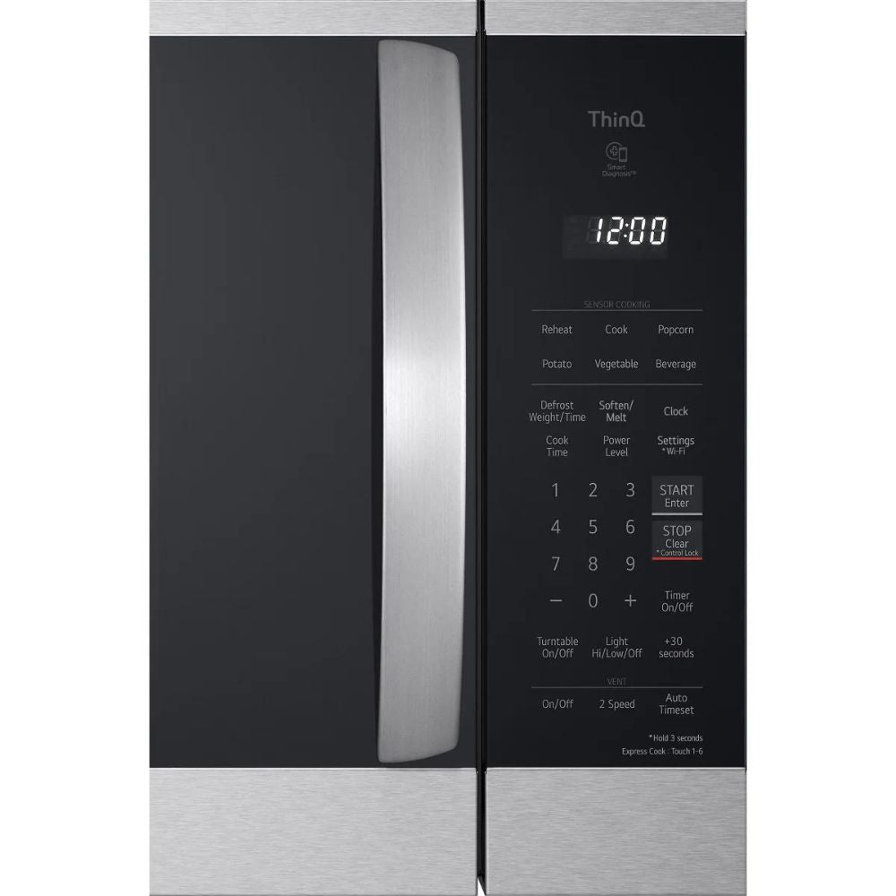 LG - Smart Microwave with Built-In Hood