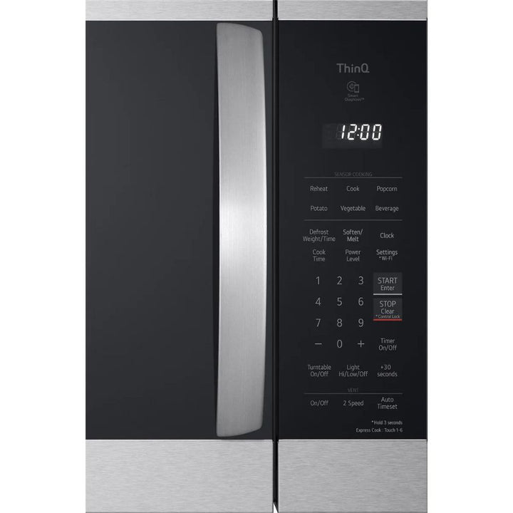 LG - Smart Microwave with Built-In Hood