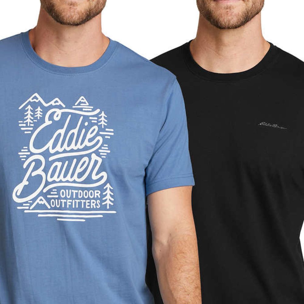 Eddie Bauer - Chandails à manches courtes, paquet de 2