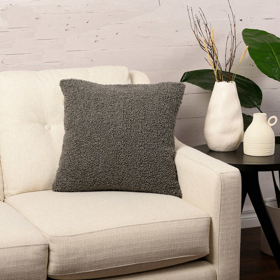 Life Comfort - Coussin en fausse fourrure Teddy
