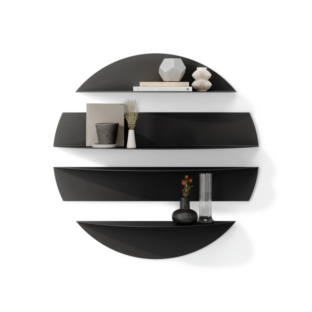 Umbra Solis Moon Metal Floating Wall Shelf