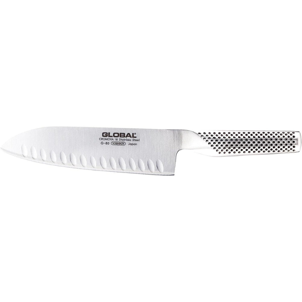Global - Ensemble de 2 couteaux cannelés - Santoku