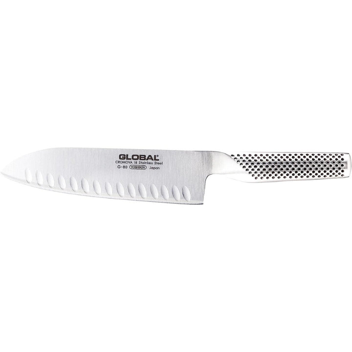 Global - Ensemble de 2 couteaux cannelés - Santoku