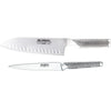 Global - Ensemble de 2 couteaux cannelés - Santoku