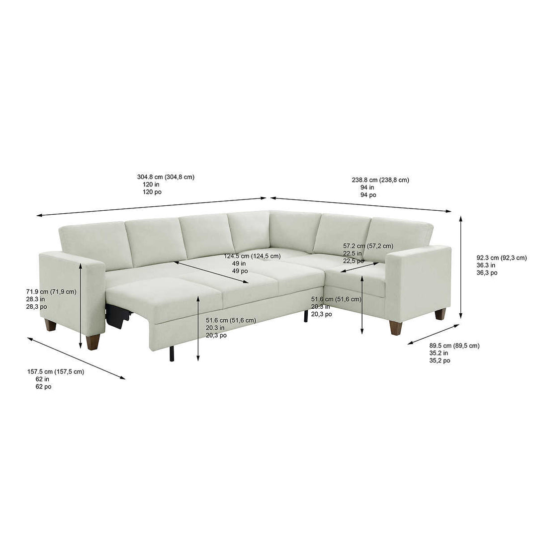 Thomasville Convertible Sleeper Sectional