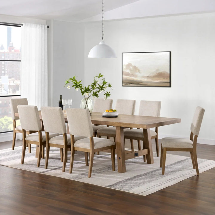Pike & Main - Graham Dining Table Set, 9 Pieces
