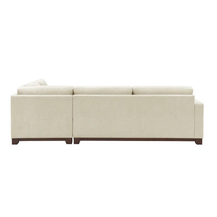 Thomasville - 3-Piece Fabric Sectional with Storage Ottoman