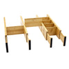 Accent Home - Adjustable Bamboo Drawer Organizer