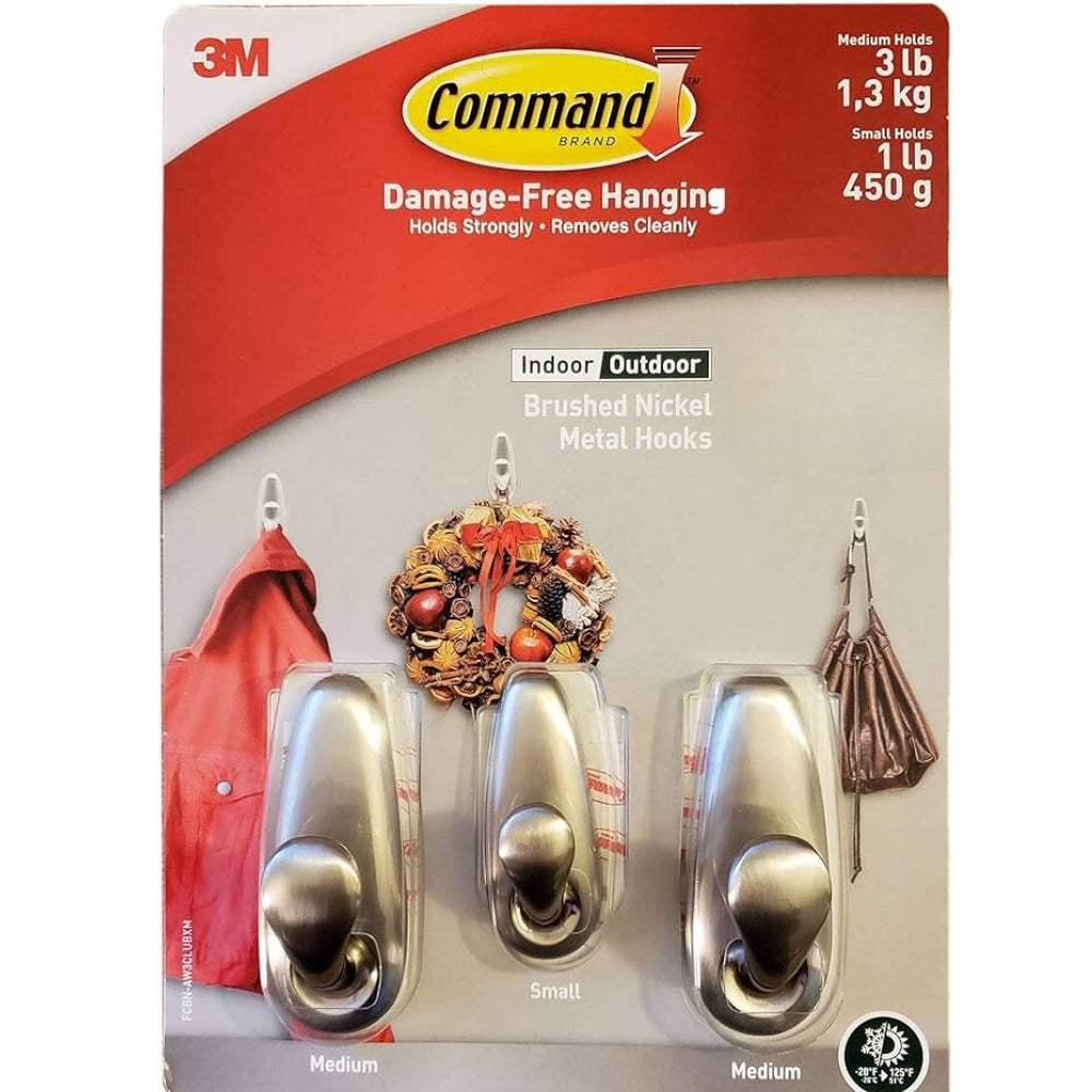 3M Command - 3 Metal Hooks
