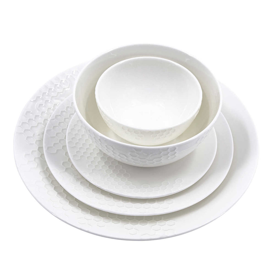 Mikasa - Dinnerware set, 40 pieces - Tarala Honeycomb Bone China