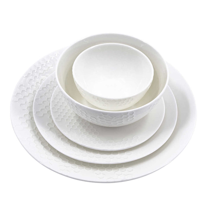 Mikasa - Dinnerware set, 40 pieces - Tarala Honeycomb Bone China