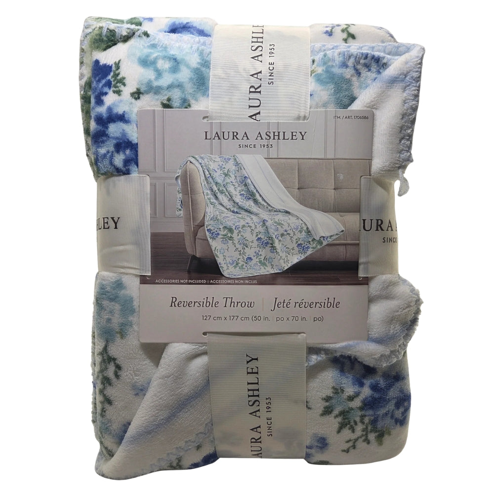 Laura Ashley - Reversible Throw – CHAP Aubaines