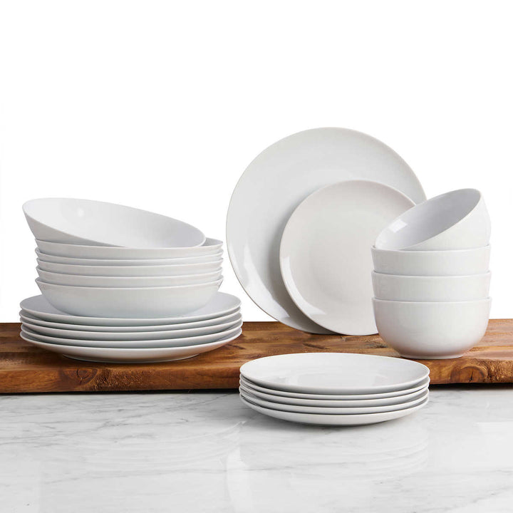 Trudeau - Porcelain Dinnerware Set, 24 Pieces