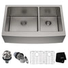 Kraus - 60/40 Double Bowl Farmhouse Sink