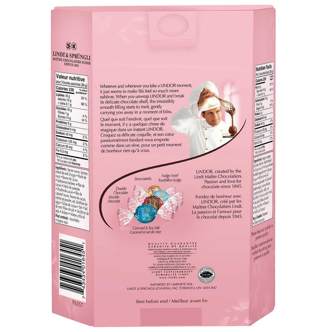 Lindt - Truffes Lindor assortis à saveur de crème glacée, 900 g