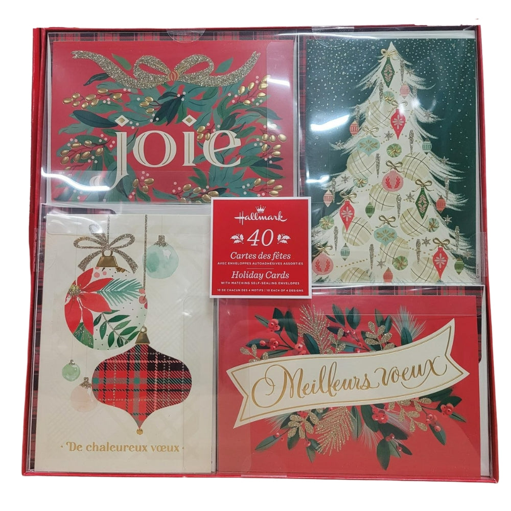 Hallmark - Lot de 40 cartes de Noël