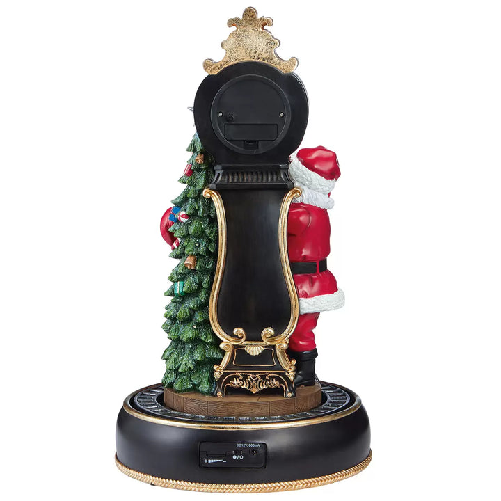 Horloge de scène hivernale avec musique