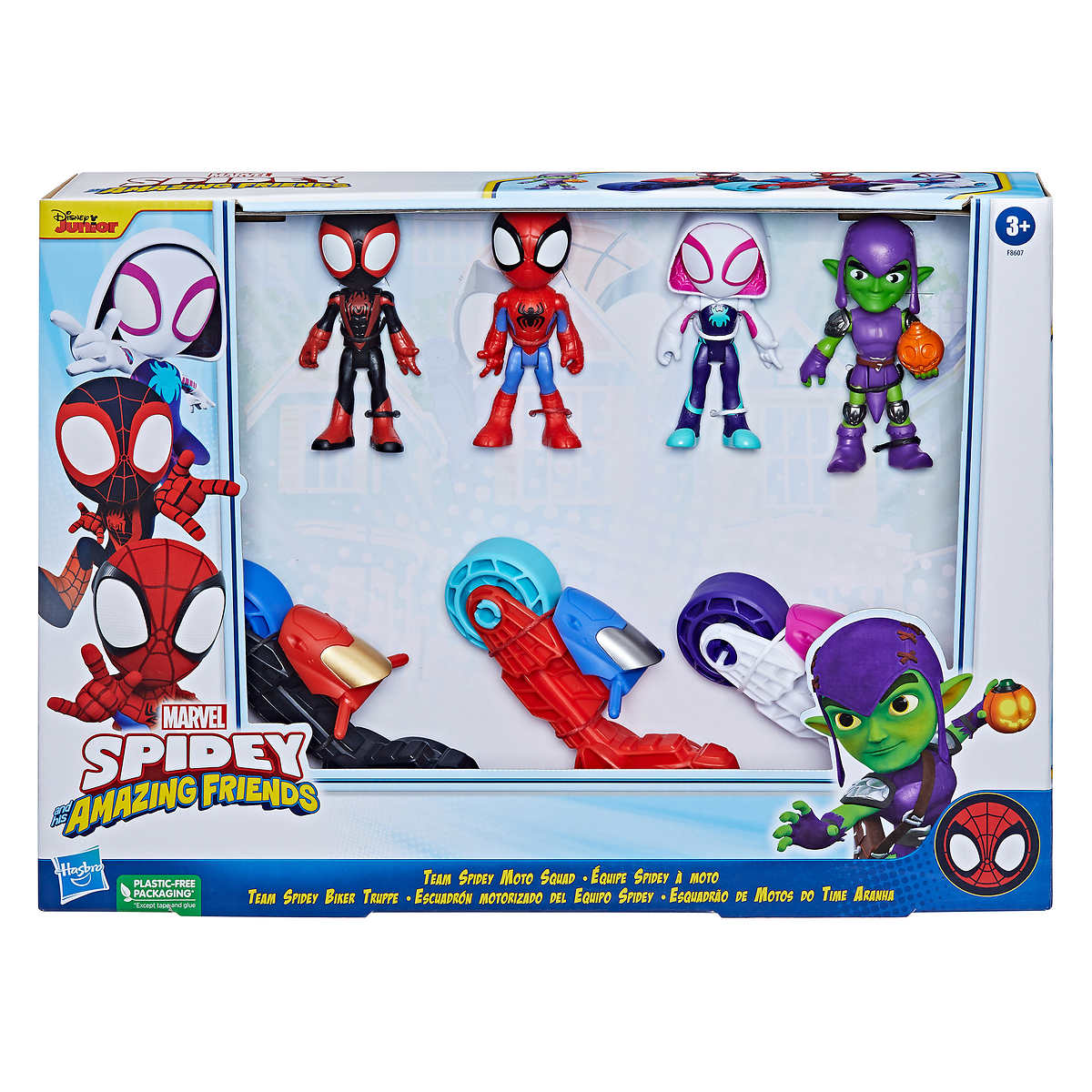 Hasbro - Marvel Spiderman and His Friends on Motorcycle – CHAP