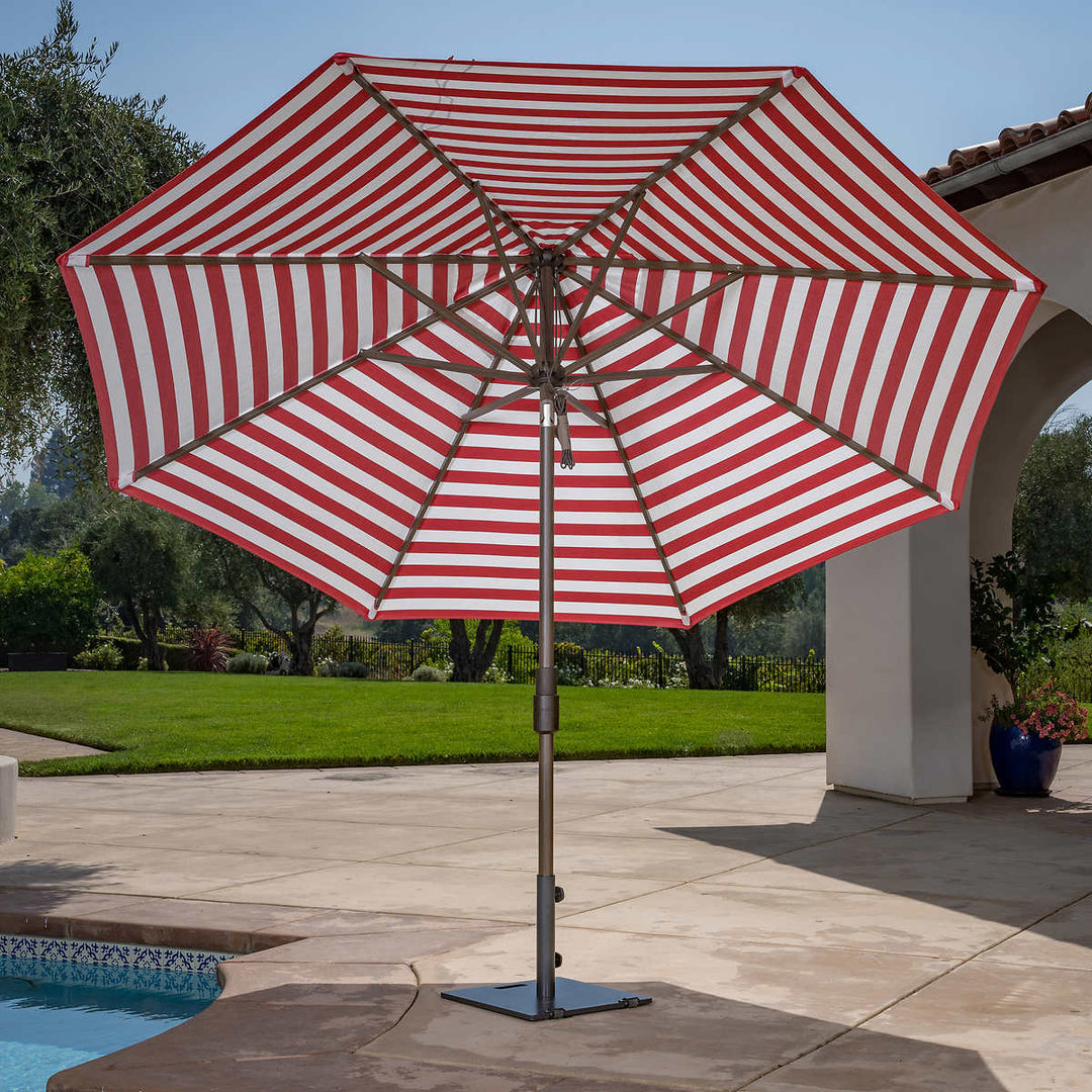 Sunvilla Round Cabana Stripe Aluminum Market Umbrella – CHAP Aubaines