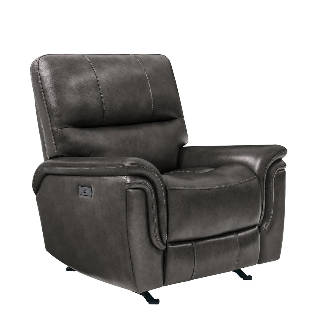 BarcaLounger - Fauteuil inclinable à bascule électrique en cuir pleine fleur