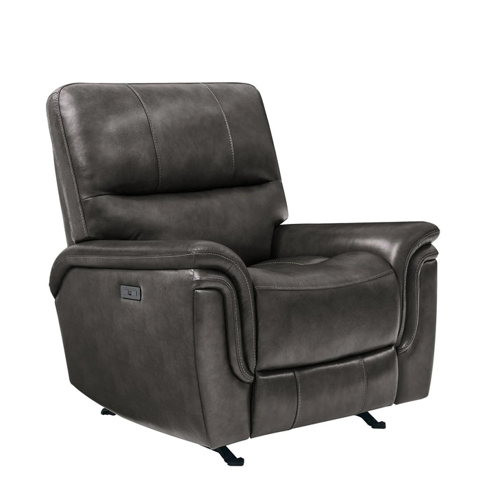 BarcaLounger - Fauteuil inclinable à bascule électrique en cuir pleine fleur