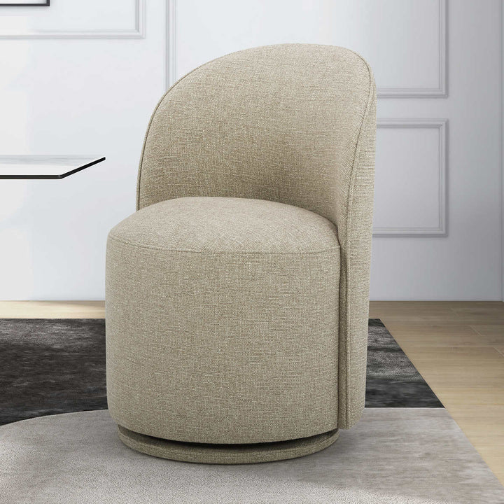 Gilman Creek - Chaise de salle à manger pivotante en tissu Kali