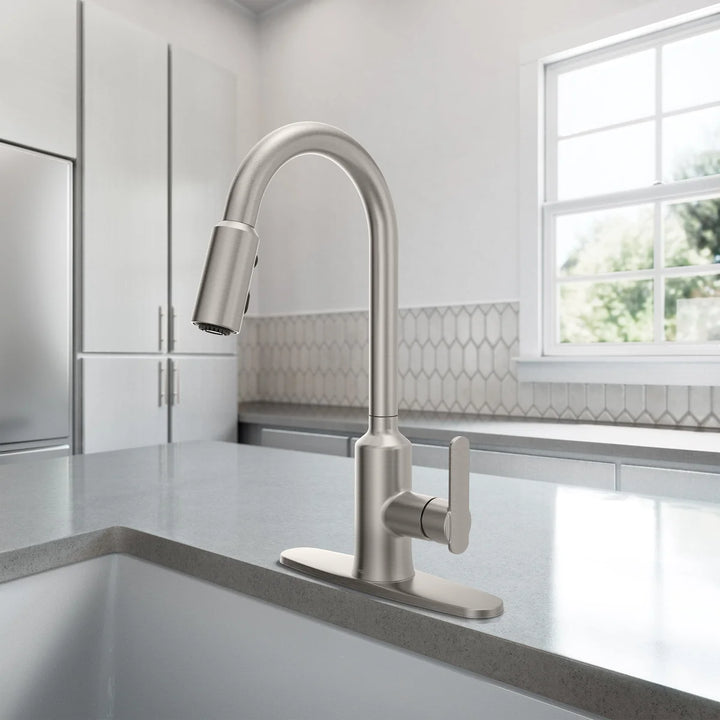 Moen - Robinet de cuisine à bec rétractable