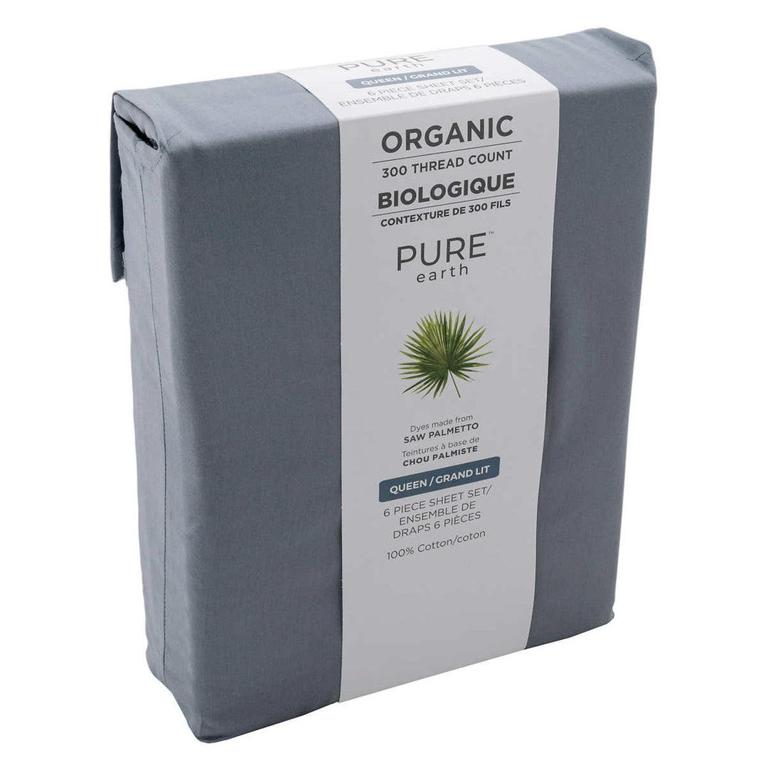 Pure Earth - Ensemble de draps 6 pièces en coton biologique