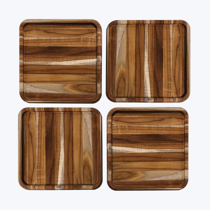 Teakhaus 5-Piece Teak Wood Serving Board Set
