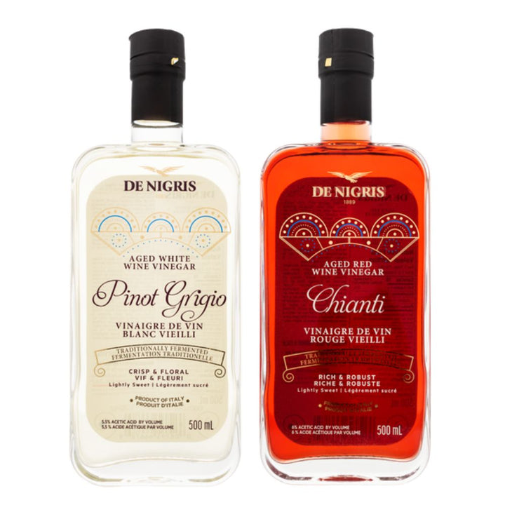 De Nigris Chianti and Pinot Grigio Aged Wine Vinegar
