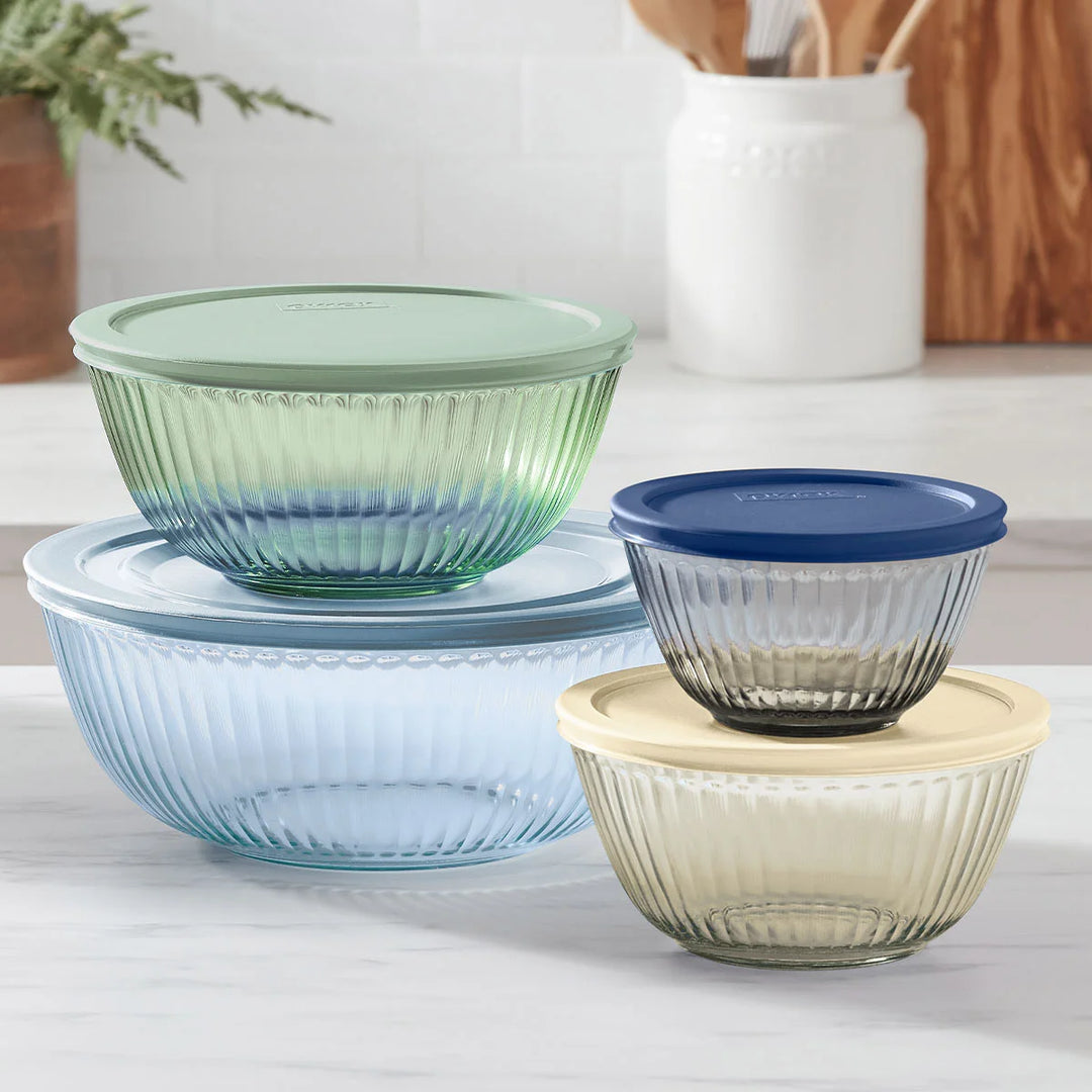 Pyrex Color Mixing Bowl Set with Lids – CHAP Aubaines