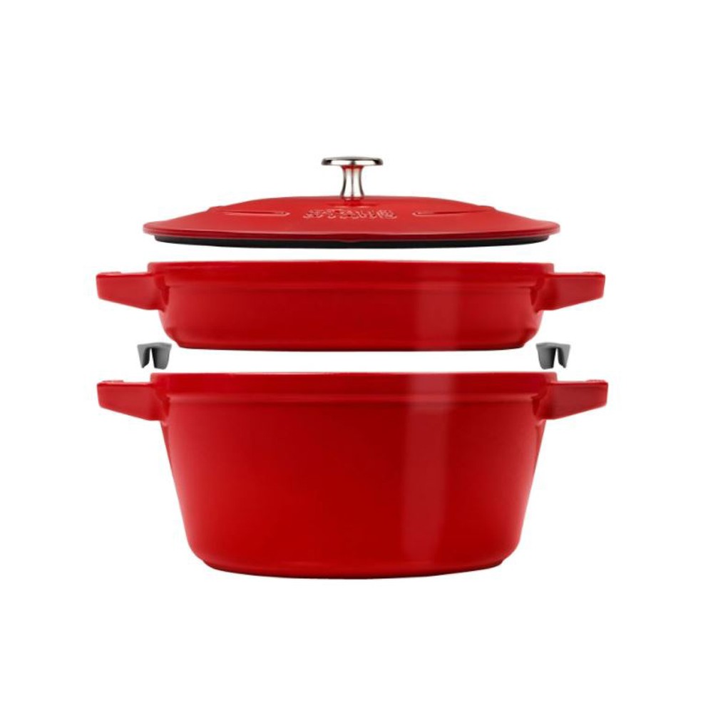 Staub 3-Piece Stackable Cast Iron Set