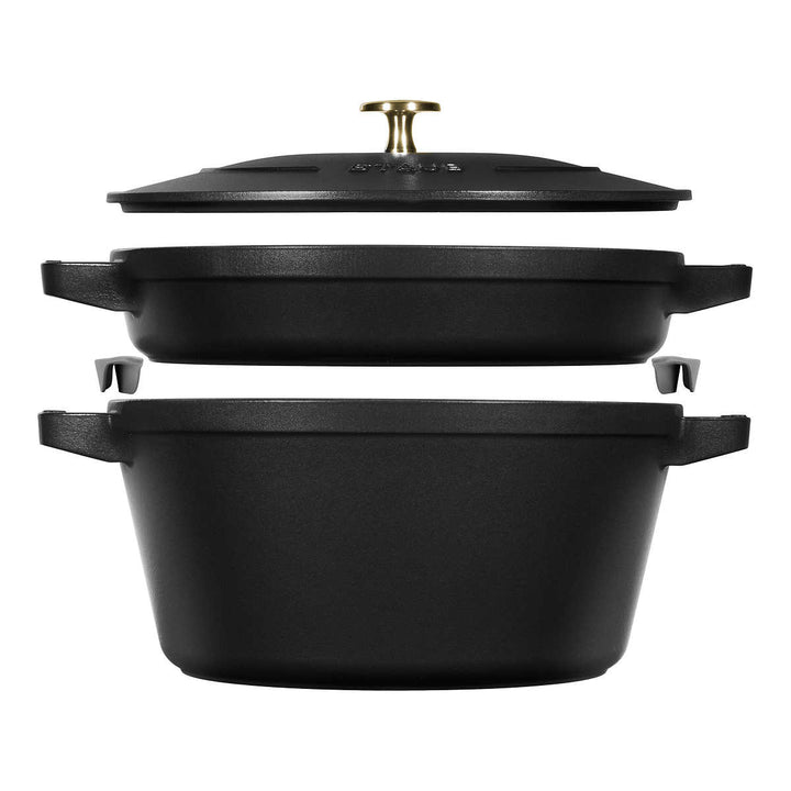 Staub 3-Piece Stackable Cast Iron Set