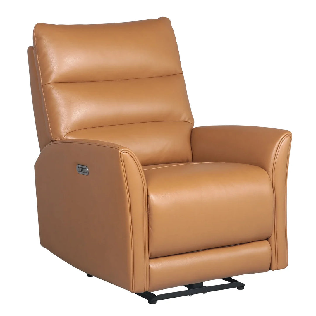 Nice Link - Fauteuil inclinable électrique en cuir pleine fleur