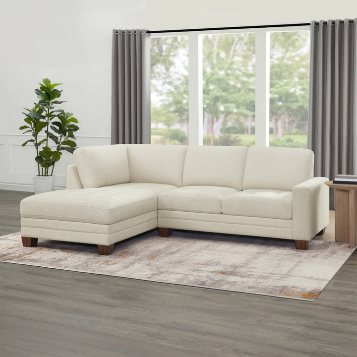 Thomasville – Sofa-chaise en tissu 2 pièces
