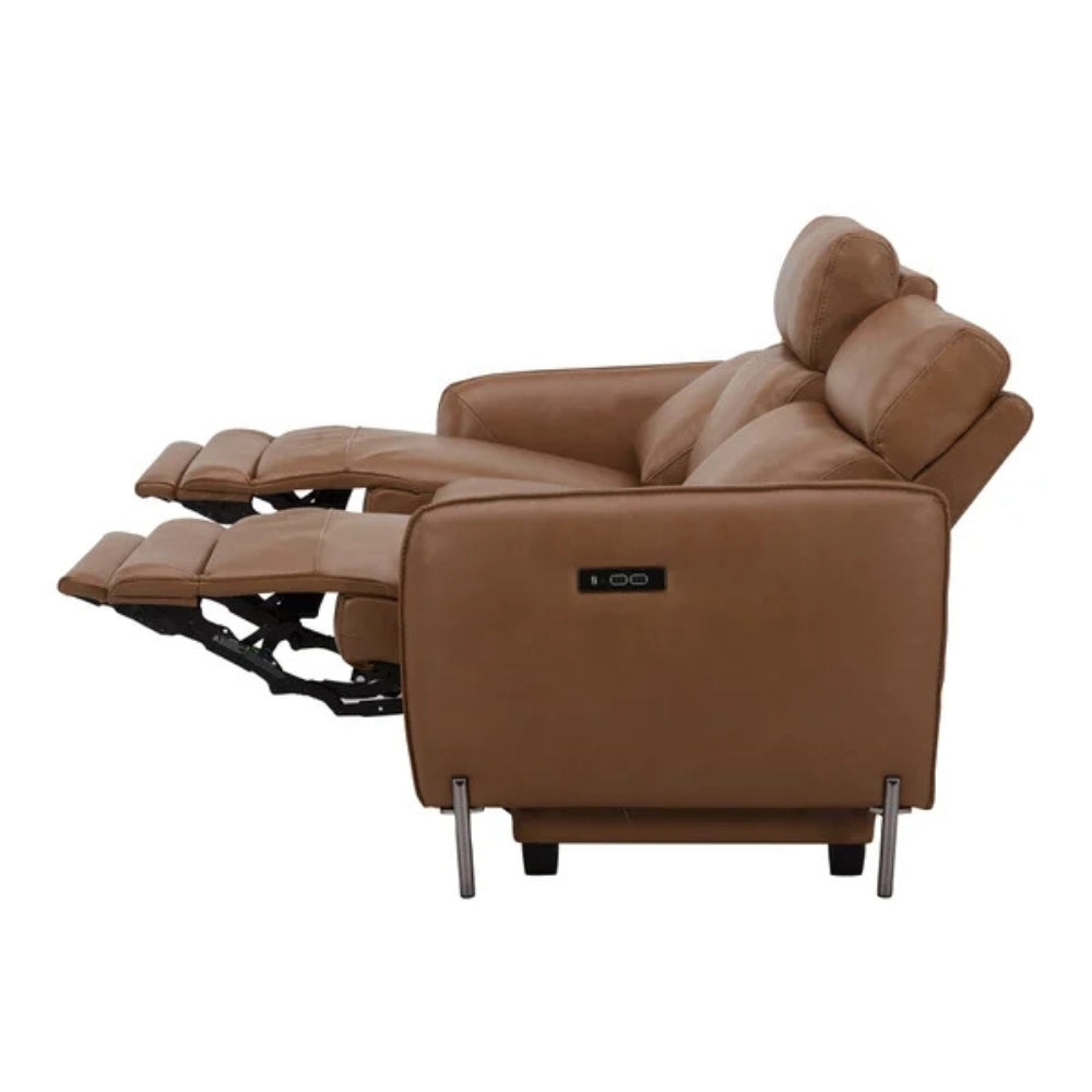 Gilman Creek - Full-grain leather sofa with motorized recline