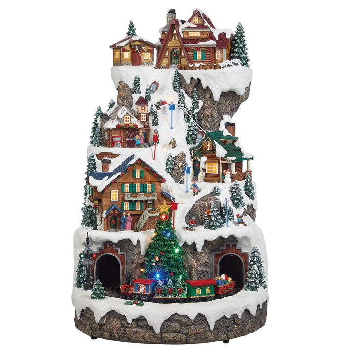 Holiday Animated Ski Mountain