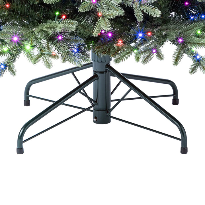 Pre-Lit Artificial Slim Christmas Tree - 1200 Radiant Micro LED Lights